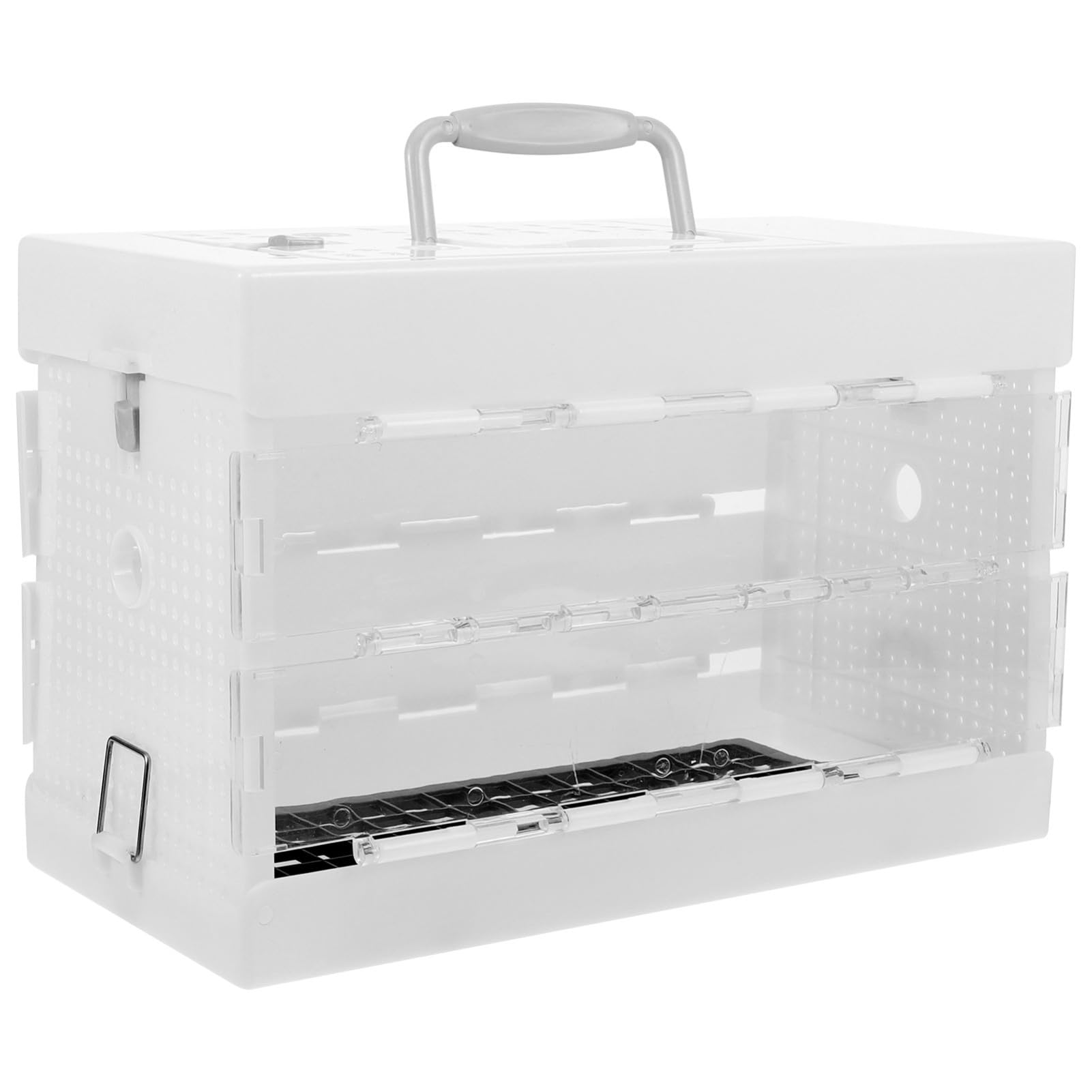 VANZACK 3piezas Jaula De Transporte para Aves Pequeñas Jaula Pájaro y Portátil para Viajes y Paseos Espacio Amplio y Material Transparente