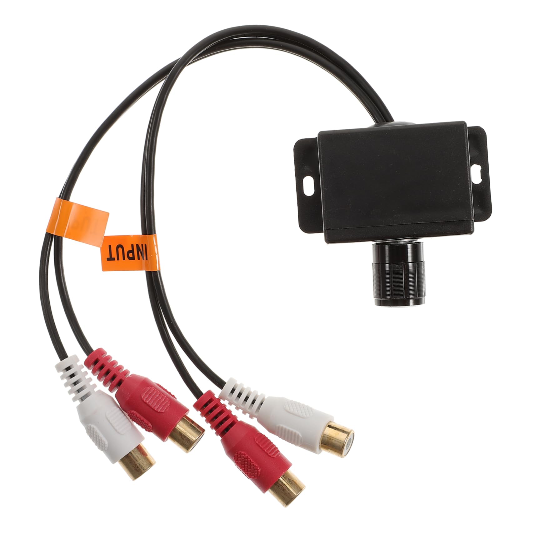 Mipcase Volume Control Knob for Amplifier RCA Level Controller Bass Gain Remote Audio Level Control Car Stereo Home Car Audio Black