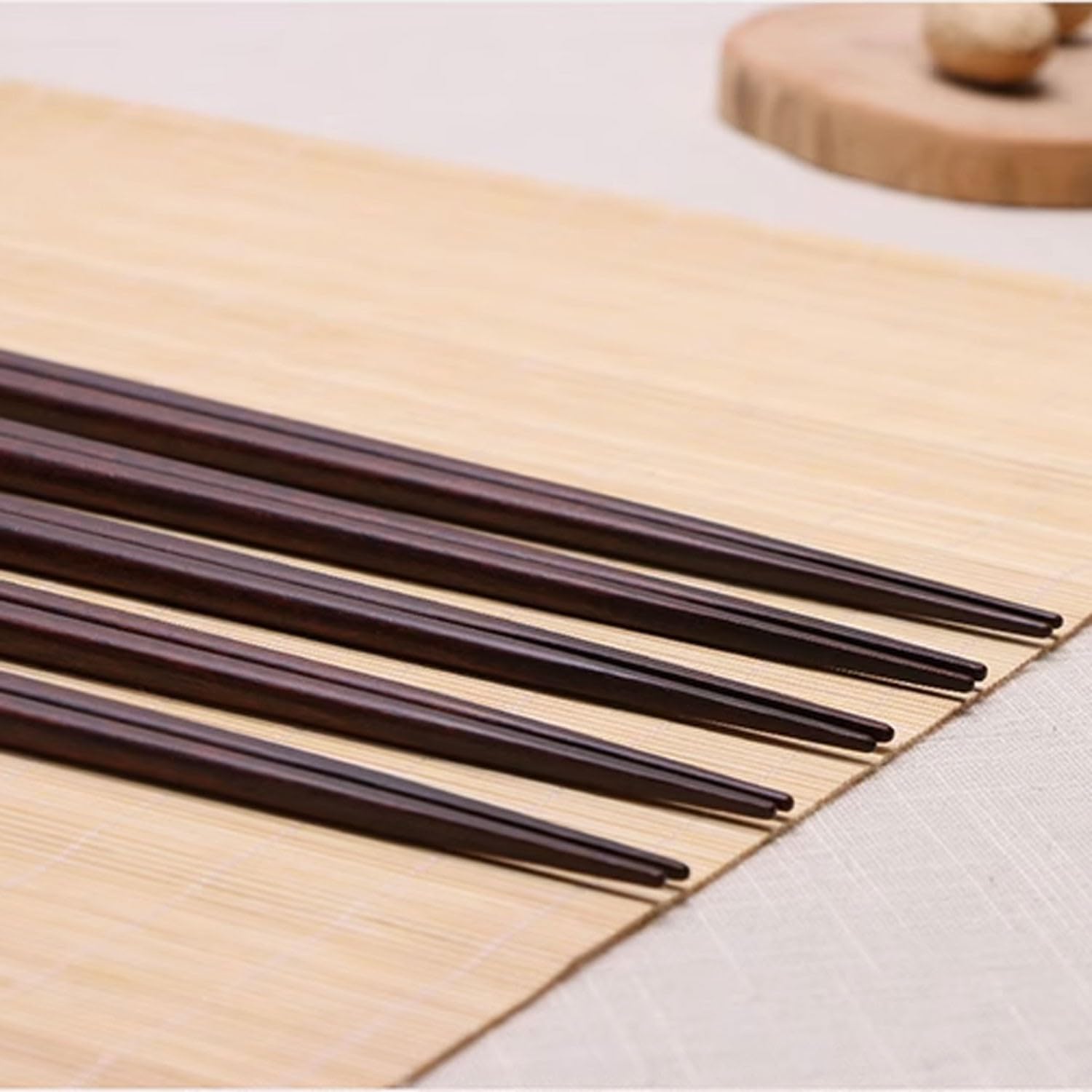 Baguettes en Bois Baguettes japonaises Pointues Baguettes de ménage Haut de Gamme Antidérapantes Lave-Vaisselle(D-23cm)