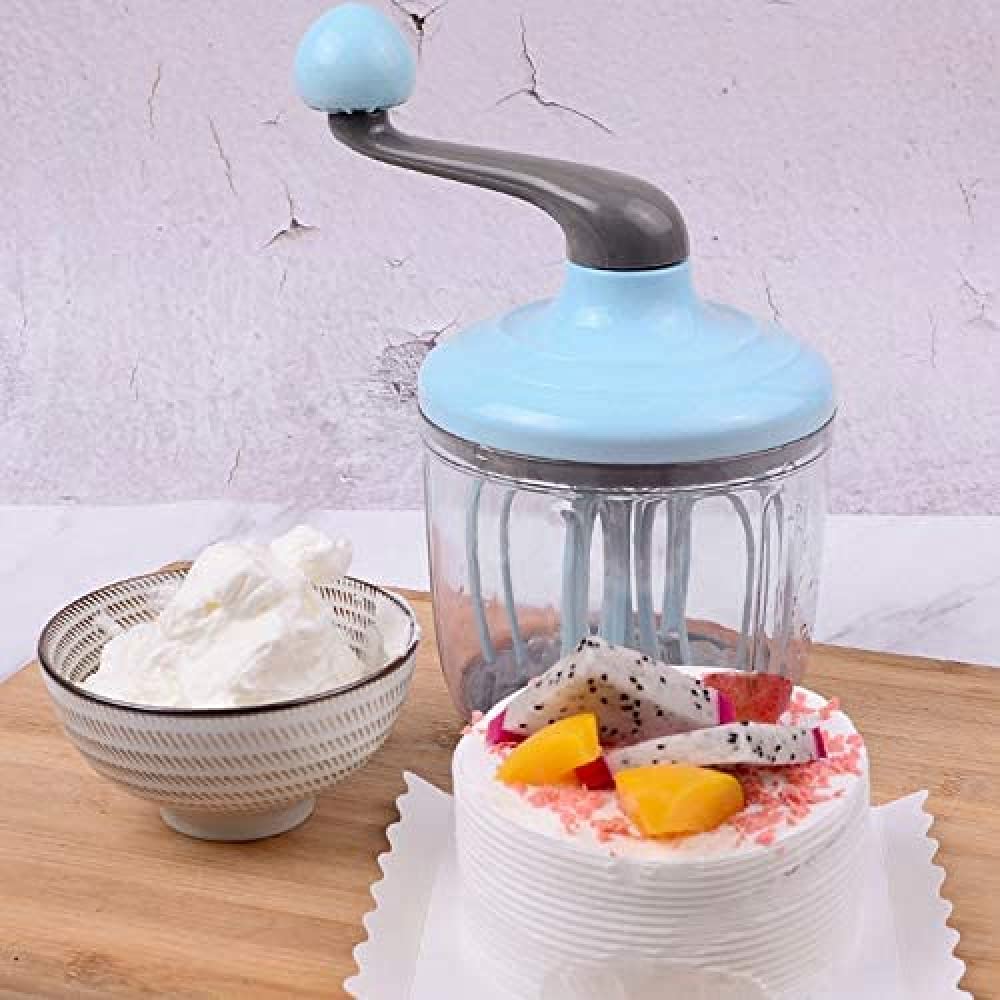 Batidor Manual De Crema De Huevo, Espumador De Leche, Batidor De Huevos Multifuncional De Mano, Conveniente Herramienta De Cocina 1100 Ml