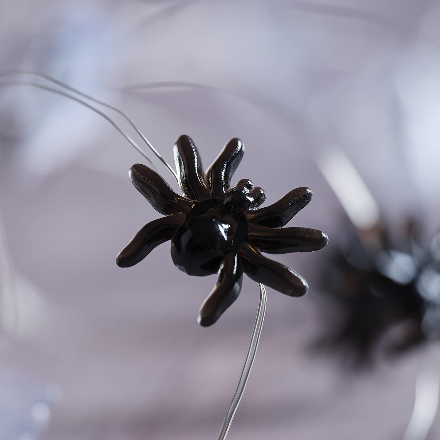 Lights4fun Halloween Lichterkette - Geister & Spinnen Mit 10 LEDs