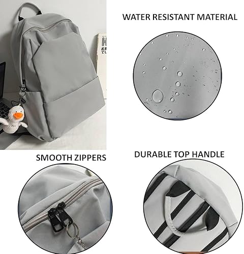 Miniatura 6 de Mochila para portátil de 15.6" con lindo accesorio Kawaii espaciosos múltiples compartimentos, Azul, Moderno