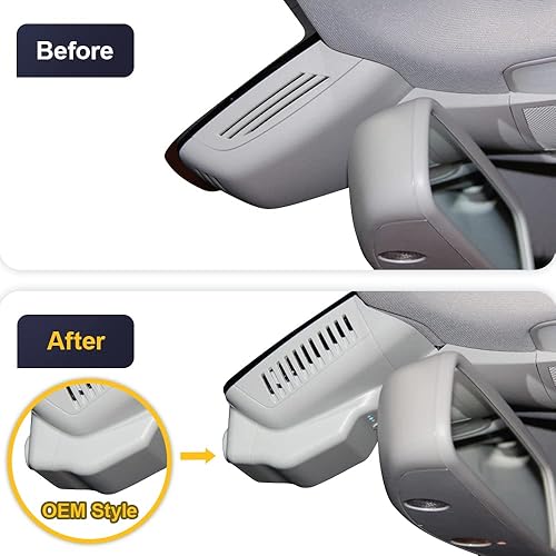 Miniatura 4 de Fitcamx Cámara de tablero 4K adecuada para Mercedes-Benz Clase E 2010-2016 E350 E400 híbrido E550 E63 AMG W212 (HD2-6020), estilo OEM, UHD 2160P