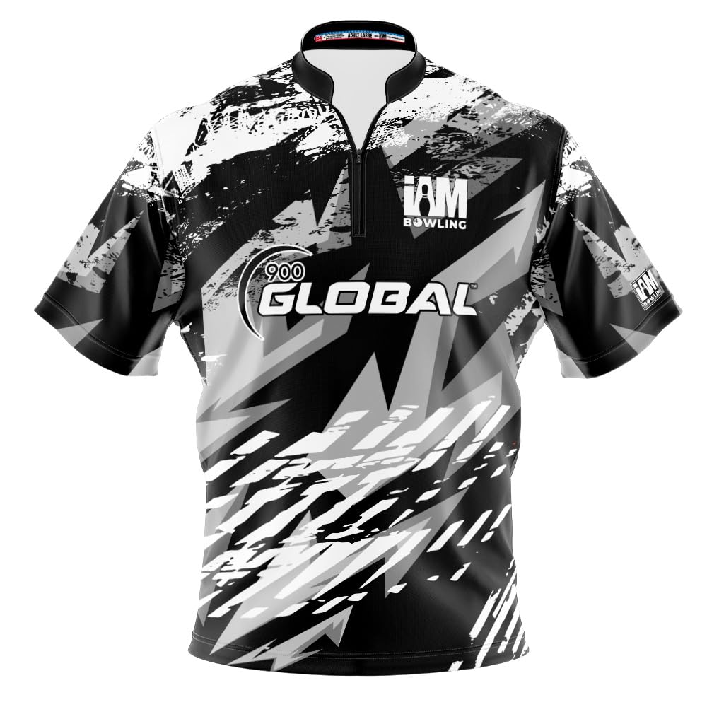 Logo Infusion Dye-Sublimated Bowling Jersey (Sash Collar) - I AM Bowling Fun Design 2020-9G - 900 Global (Medium) Multicolored