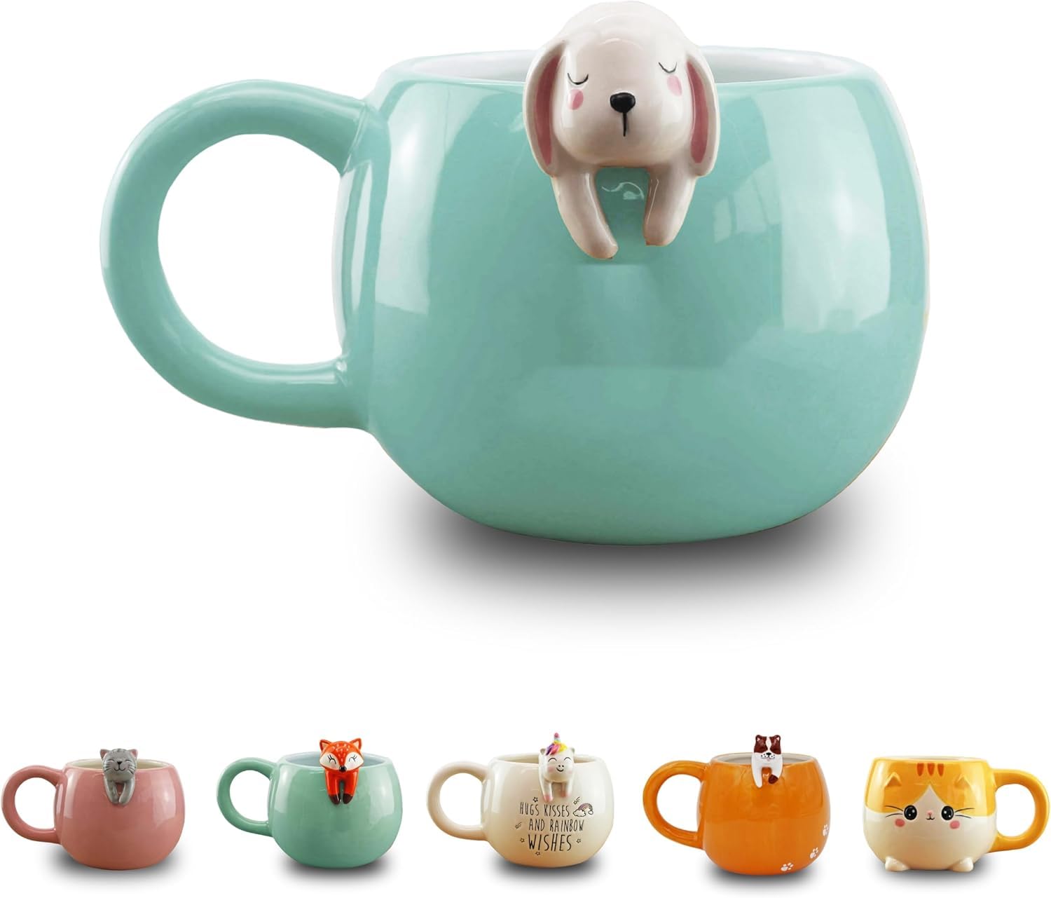 Winkee 17100 Pet Friends Coffee Mug, Ceramic