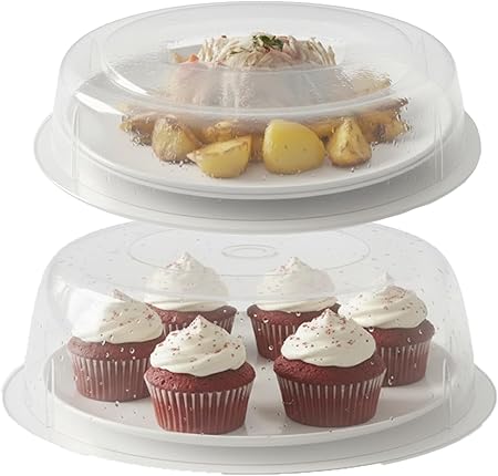 UR CHOICE Large Round Cake Box with 2 Lids | 11-Inch Container Holder ...