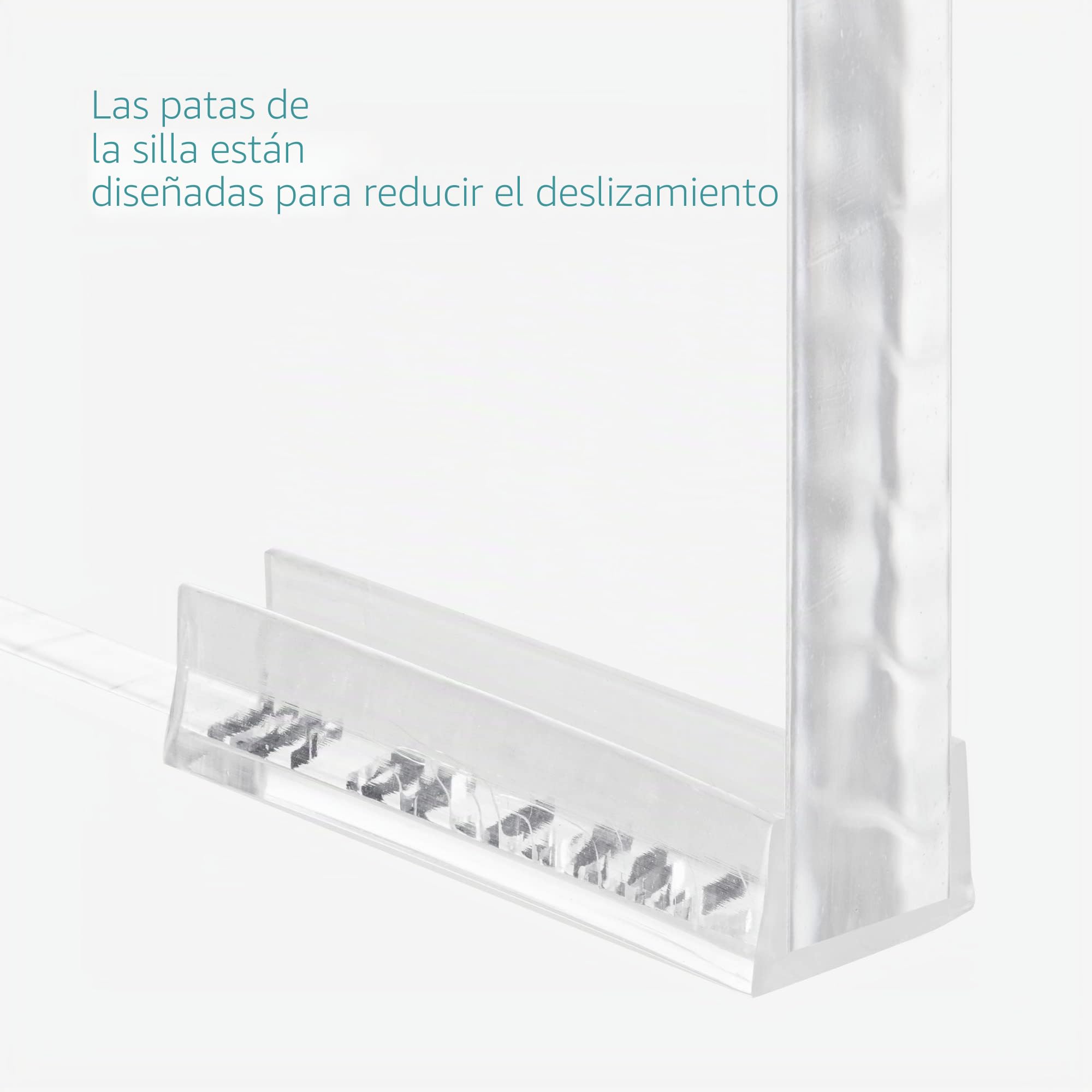 Navaris Taburete de baño antideslizante - Asiento impermeable multiuso para ducha cocina salón - Banqueta elegante transparente de 43,5 x 37 x 28 cm