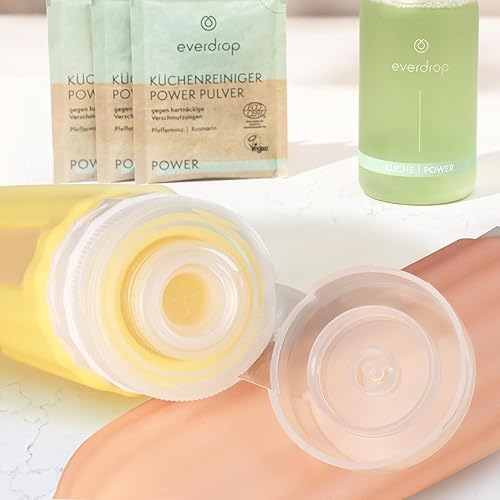 Miniatura 9 de Botellas de viaje para artículos de tocador, recipientes de tamaño de viaje aprobados por la TSA de 3 onzas, botellas de aseo de silicona