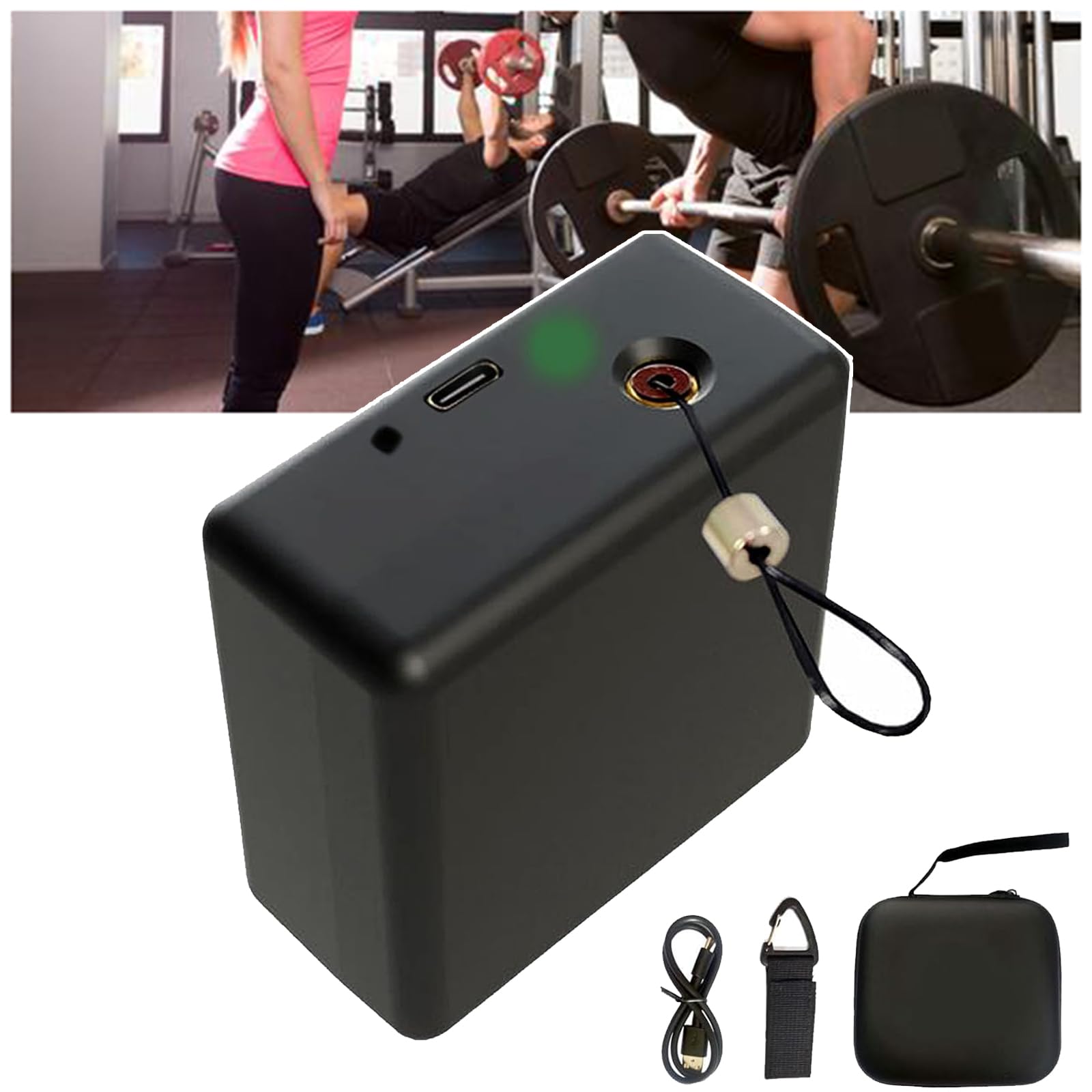 伟 祥 Professional Velocity-Based Training Devic, Smart Speed Tracker with Voice Feedback, 50h Battery, Real-Time App, ±1mm Precision, Magnetic Mount, Strength Training Monitor for Powerlifting