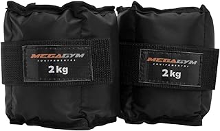 Par Caneleira Tornozeleira De Peso 2 Kg Impermeável Para Treinos Funcionais, Academia E Musculação