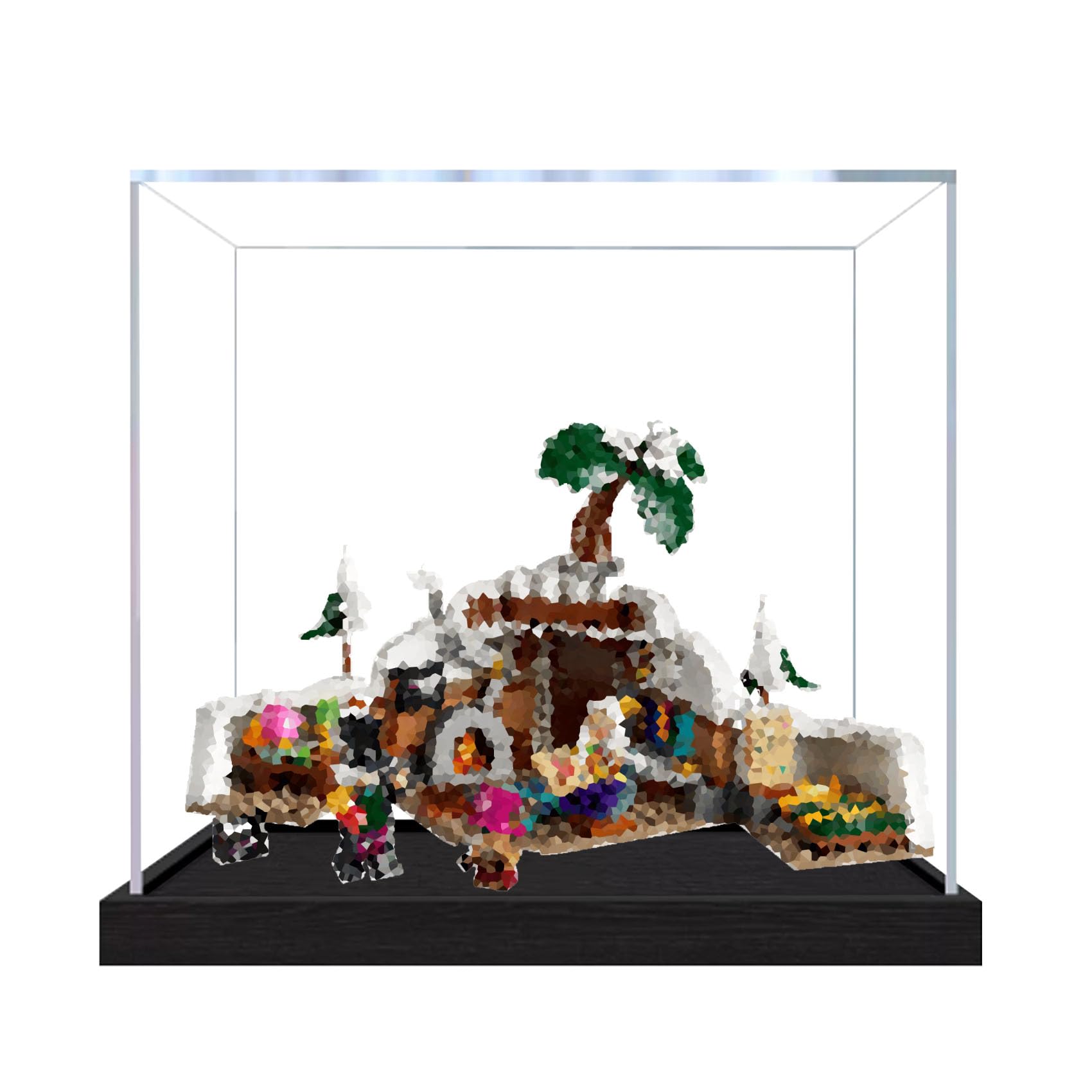 Dustproof acrylic Display Case for Le-go 75641 Hideout Model-display box only (StyleA 3mm)