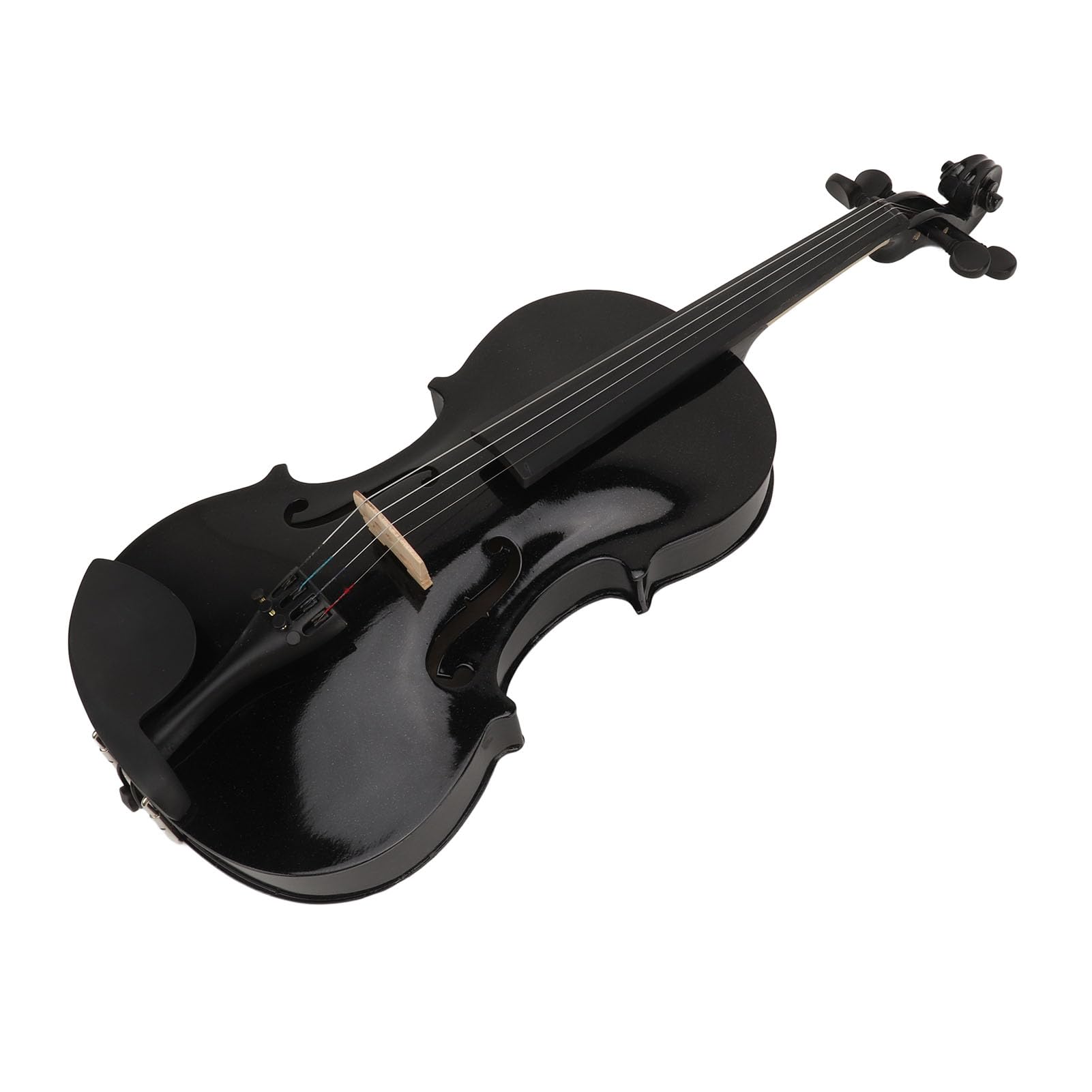 Dilwe Violino Acustico in Tiglio 4 4 Set Violino per Principianti con Custodia Accordatore e Archetto 59,5 X 21,5 X 8 Cm per Bambini Adulti Studenti Pratica Apprendimento e Utilizzo Iniziale (BLACK)