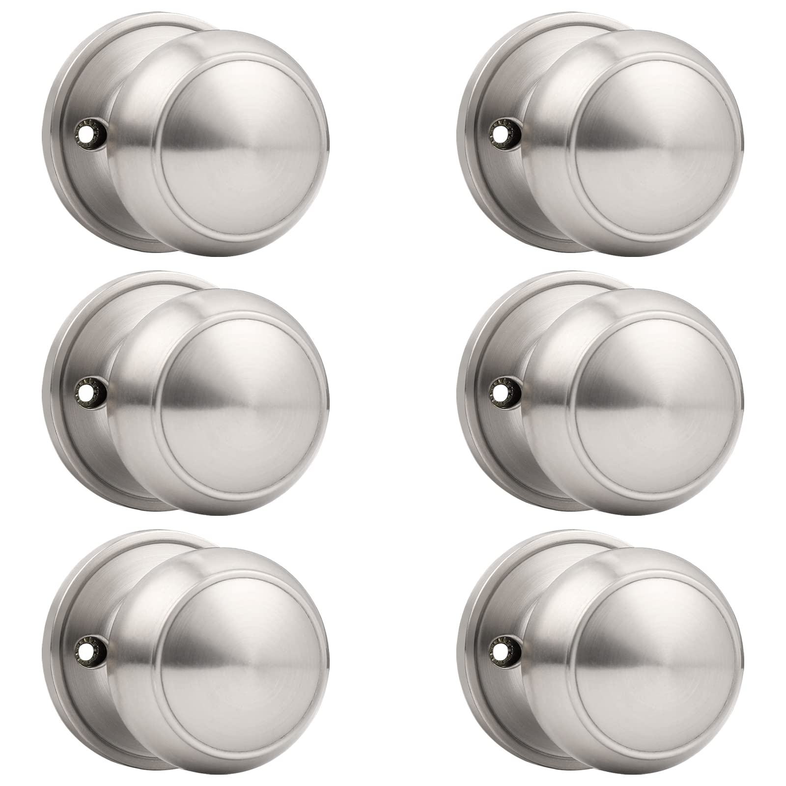 Brushed Nickel Dummy Door Knobs - 2 Pack -23