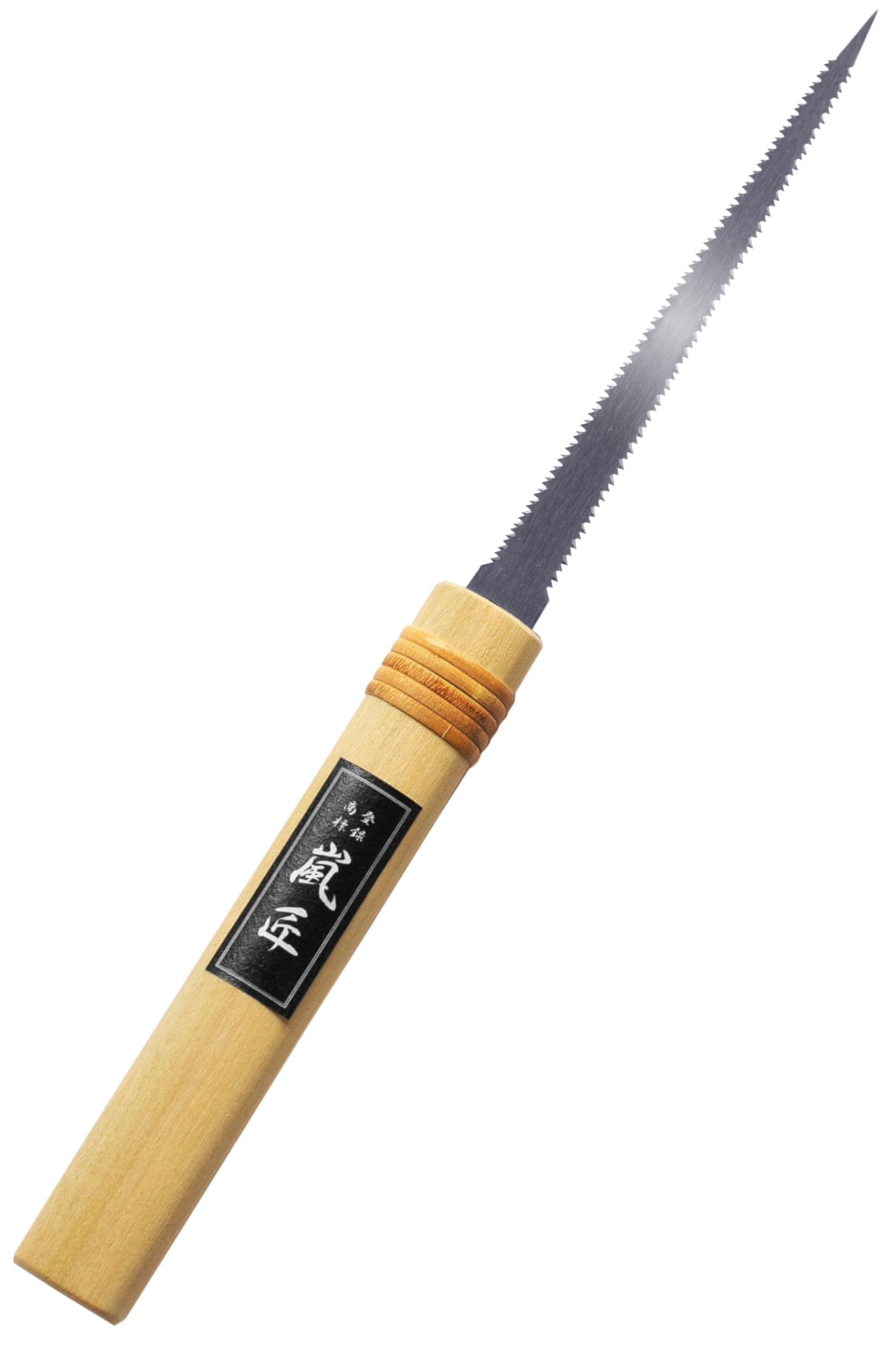 RANSHOU Japanese Pull Saw Woodworking Mini Keyhole Saw 4-3/4" Made in JAPAN, Ryoba Double-Edge Handsaw for Wood, Plywood, Drywall, Sheetrock, Gypsum Board, Plasterboard, Wood Handle