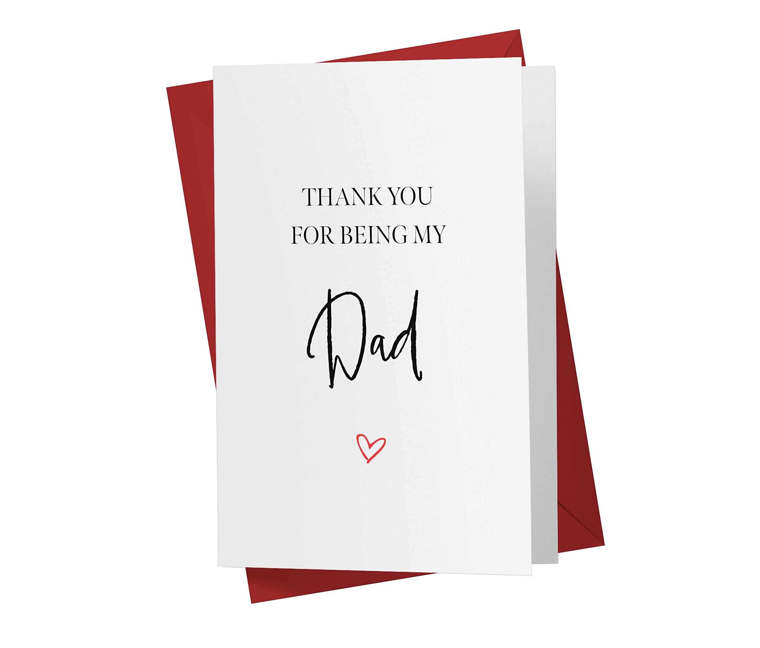 Karto Sweet Birthday Card for Dad - Large 5.5x8.5 inch Father Birthday Cards - Thank You