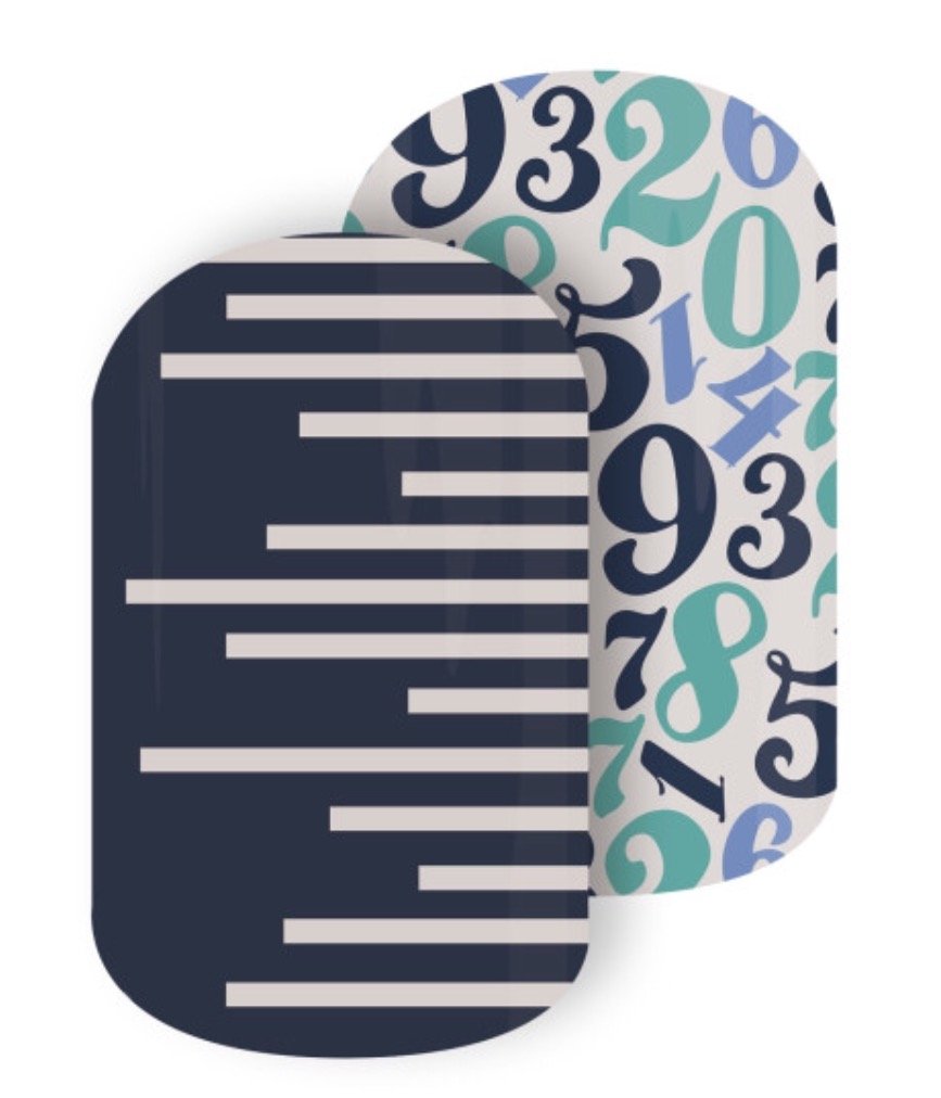 Jamberry Nail Wrap~Countdown~Half Sheet (+Bonus Accent Sheet)