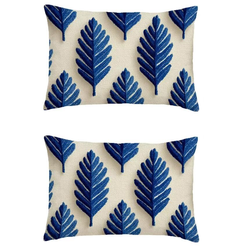 Housse coussin exterieur bleu étanche : fini les oreillers mouillés