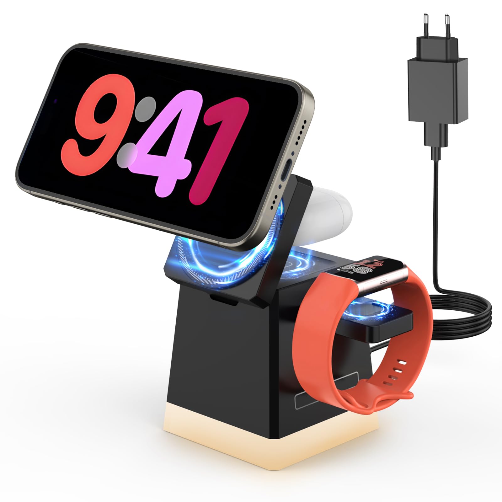 Caricatore Magnetico Per Fitbit Charge 5 E Luxe - Con Pulsante Di Ripristino E Cavo USB C - Foto 2