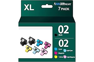 Remanufactured HP 02 XL High Yield Ink Cartridges