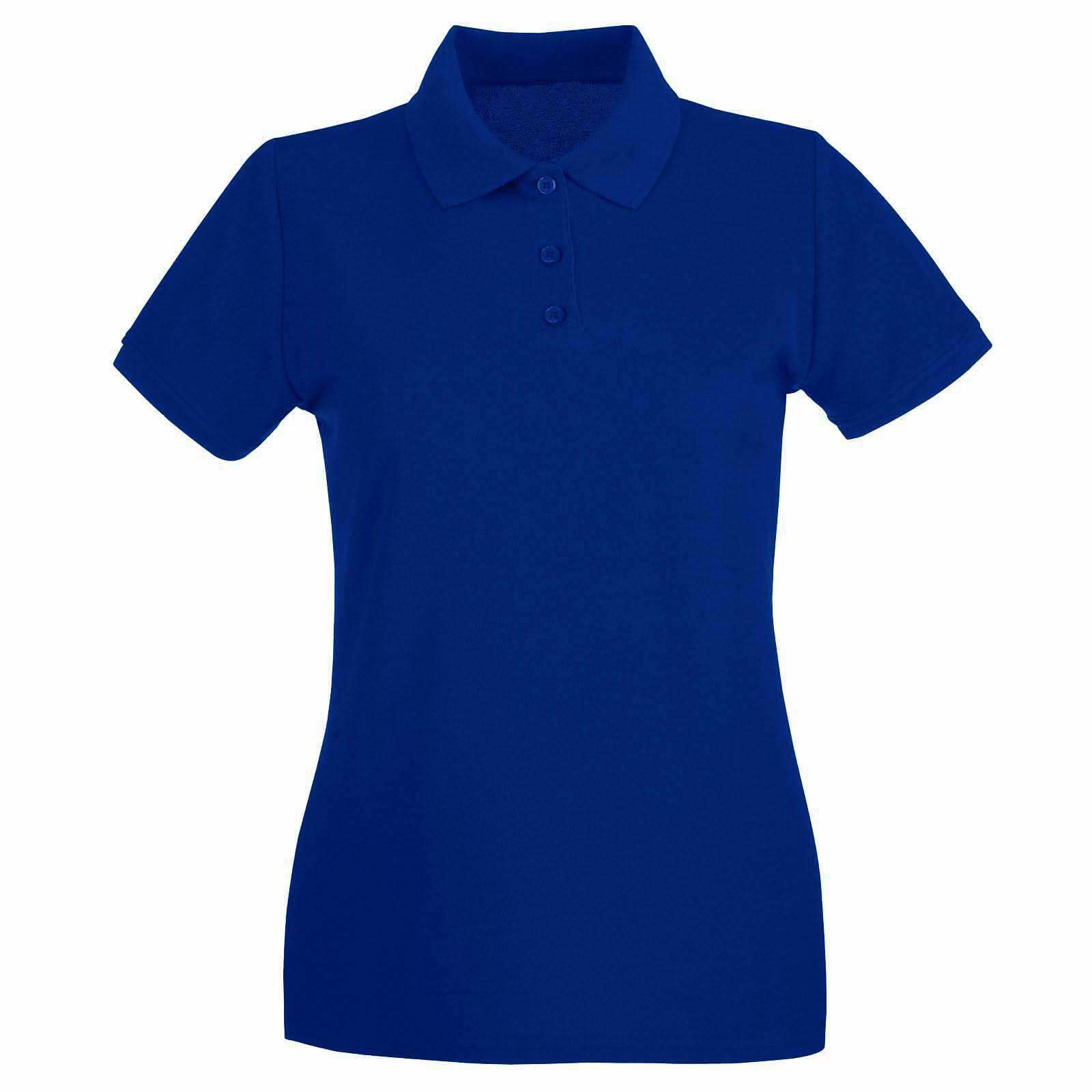 Ladies Classic Pique Polo Shirt Navy 14
