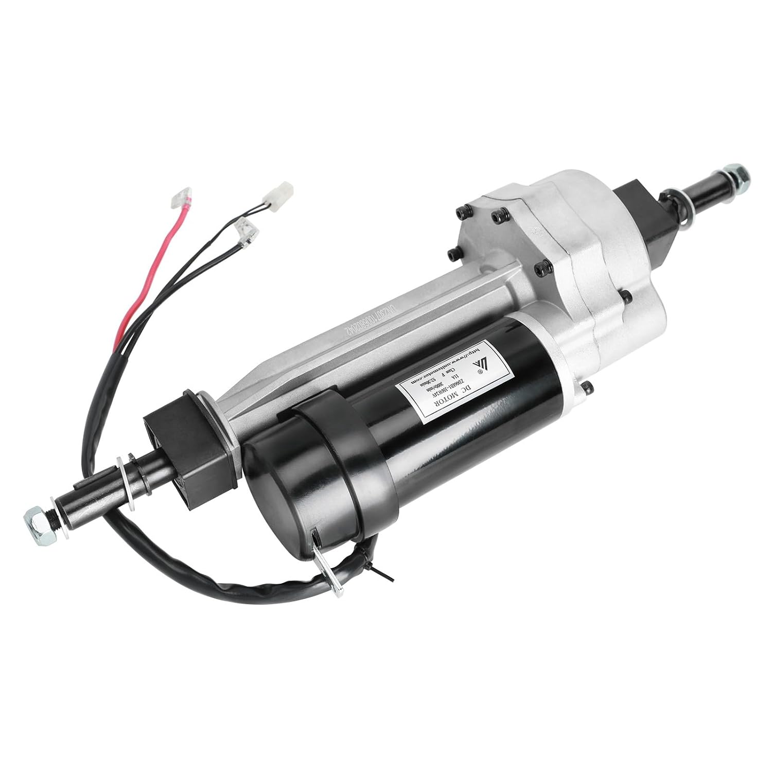 24V 350W Electric Motor Transaxle Differential 11A 3000r/min for EBike Four-Wheeler Quad Go Kart Wheelchair Scooter Electric Bike Trolley Wagon Tricycle