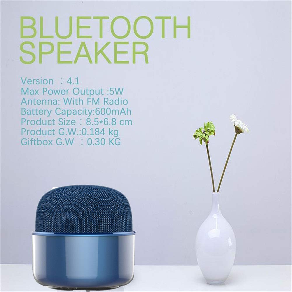 Enceinte Bluetooth Waterproof Portable Mini Cloth IP4 étanche Format de Poche Mains Libres pour la Fête à la Maison, Le Camping