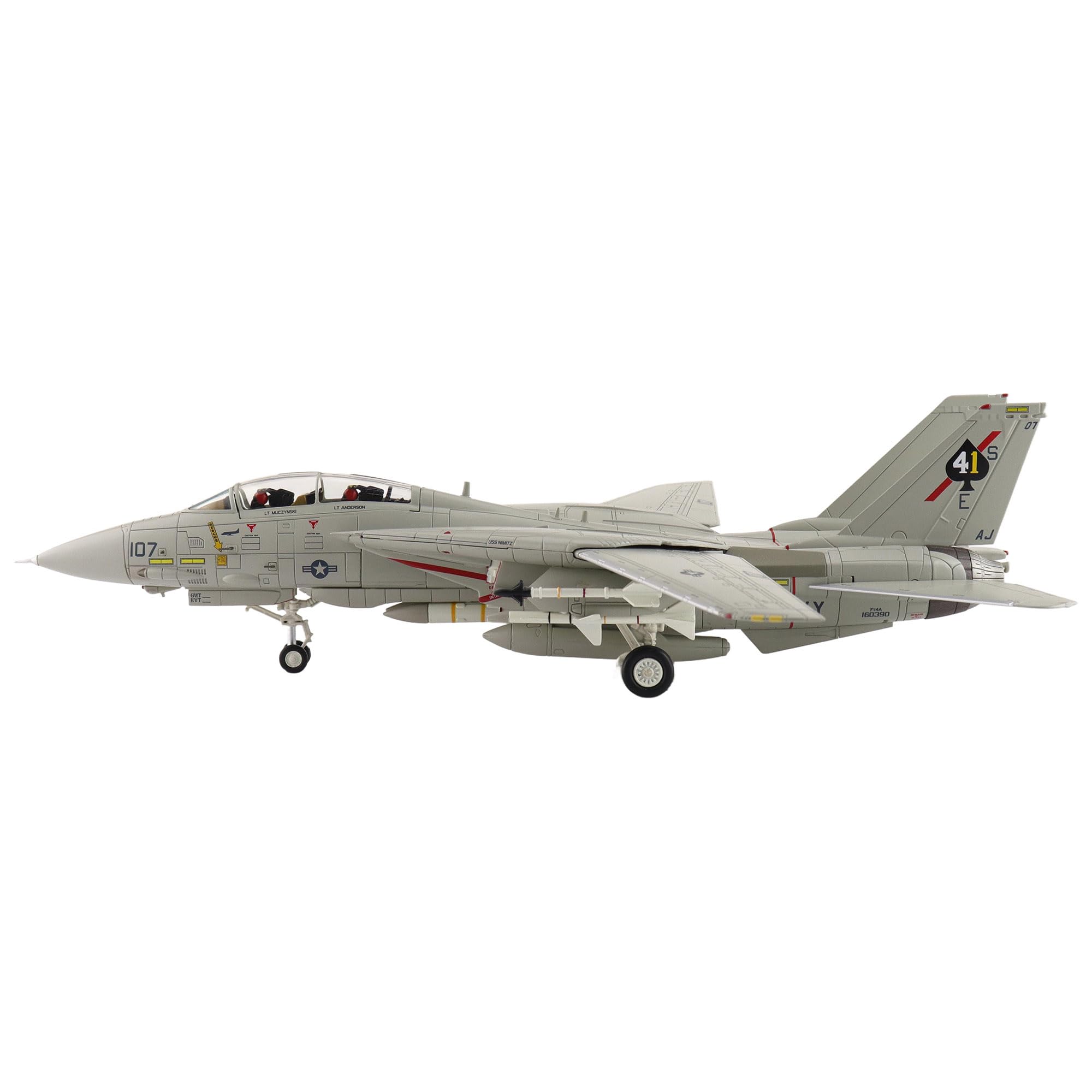 Hobby Master | Replika samolotu wojskowego w skali 1:72 | F-14A Sukhoi Killer 160390, VF-41, USS Nimitz, luty 1982 | Model HA5257