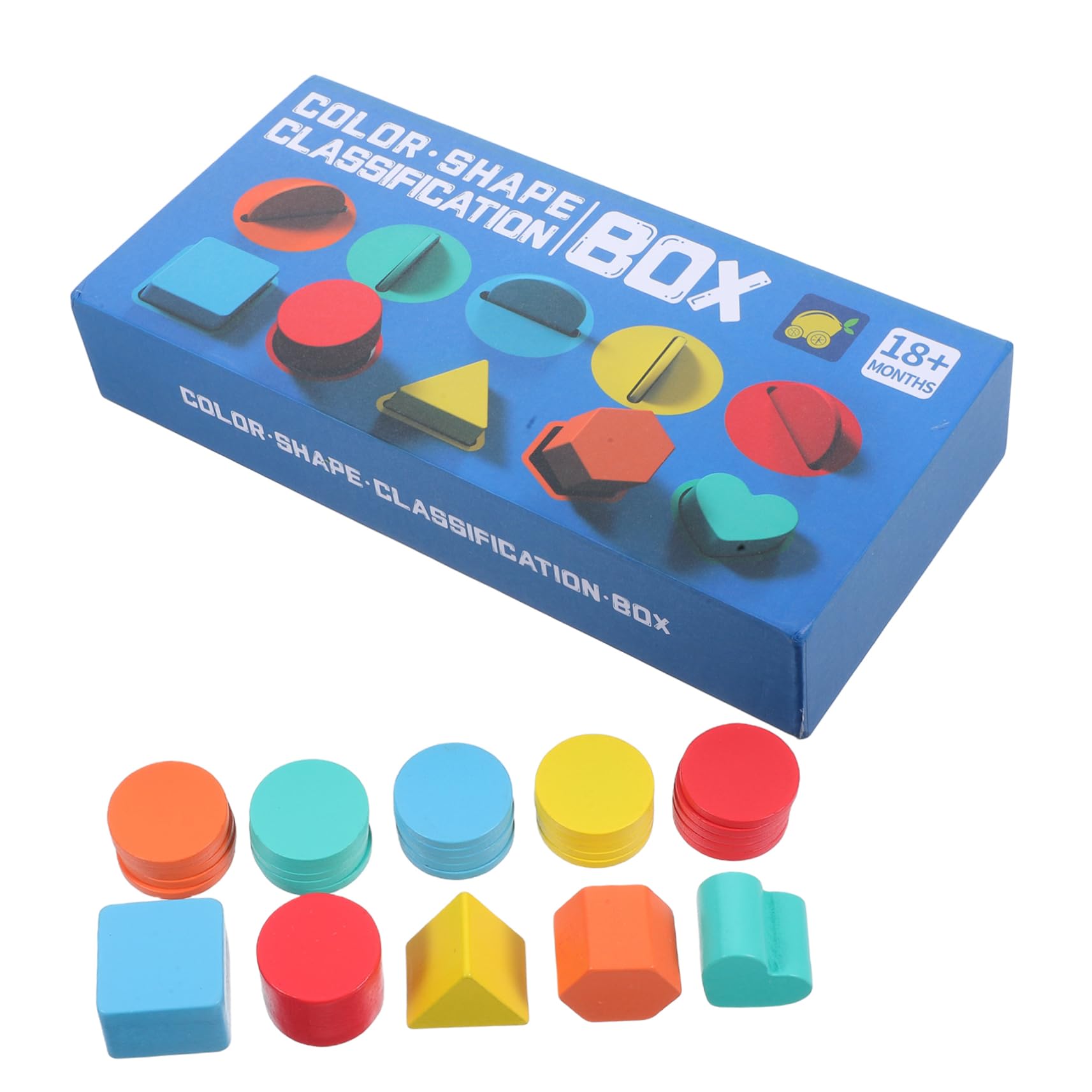 Operitacx 2 Boxen Holz Formen Sortierspiel mit Bunten Montessori Lernspielzeug für Kleinkinder Fördert Farb und Formenerkennung Motorische Entwicklung Sicheres Holzspielzeug Pädagogisches
