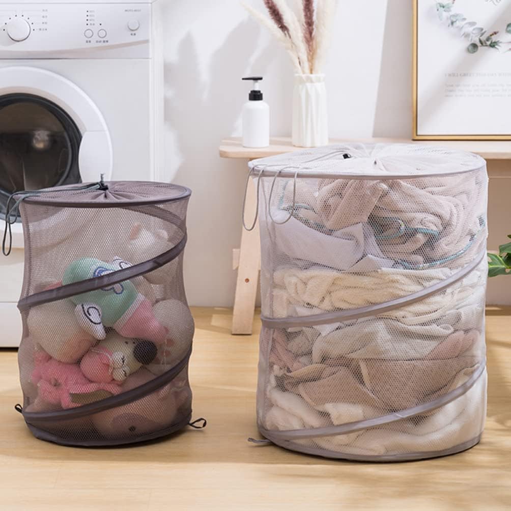 Zerodeko Foldable Dirty Clothes Container Laundry Basket Practical Storage Organizer for Bedroom and Living Room Space-saving Design for Easy Use and Clean