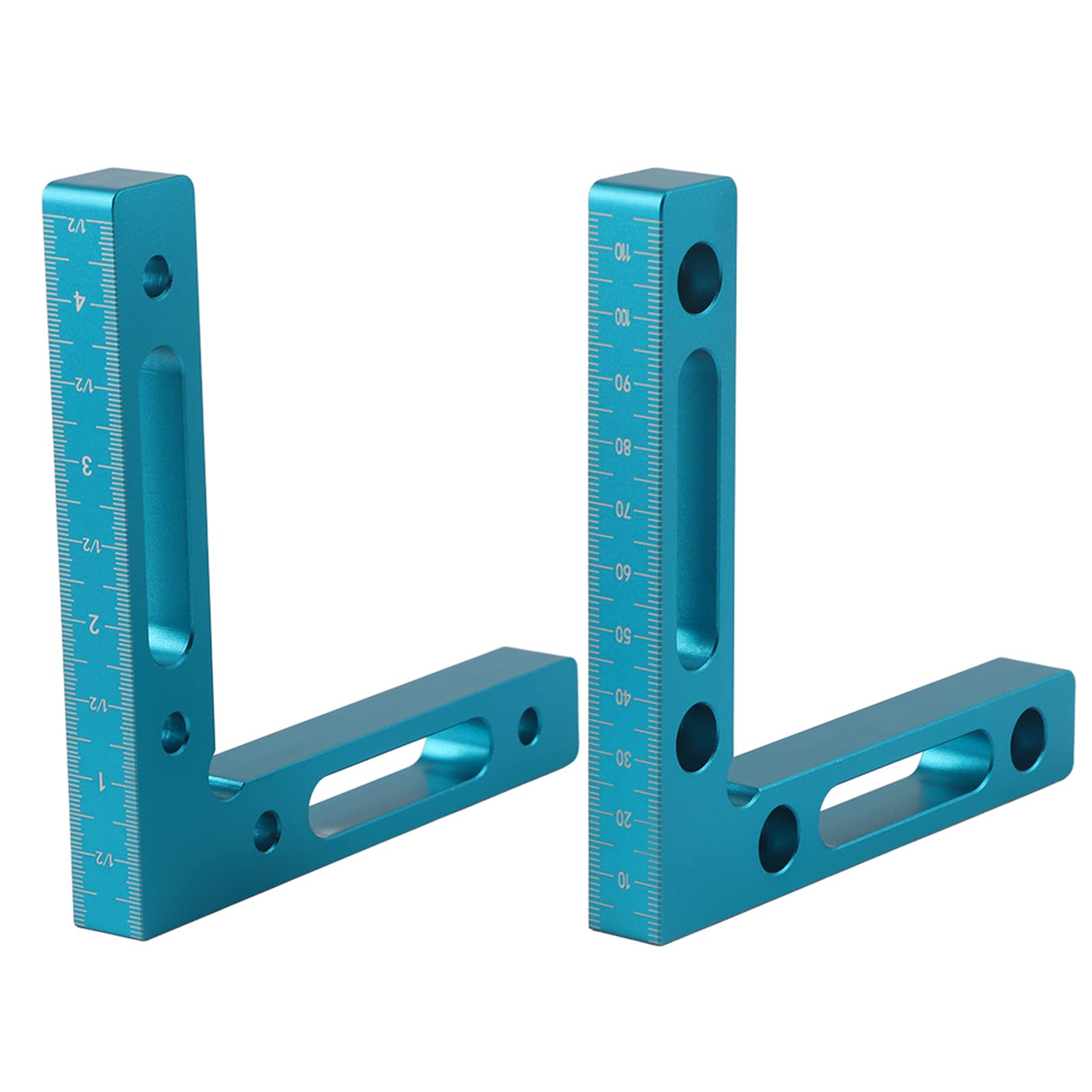 2PCS 90 Degree Clamp, Corner Clamps for Woodworking Cabinet Clamp Aluminum Alloy Corner Clamps Right Angle Clamp Set Squares Carpenter Tool
