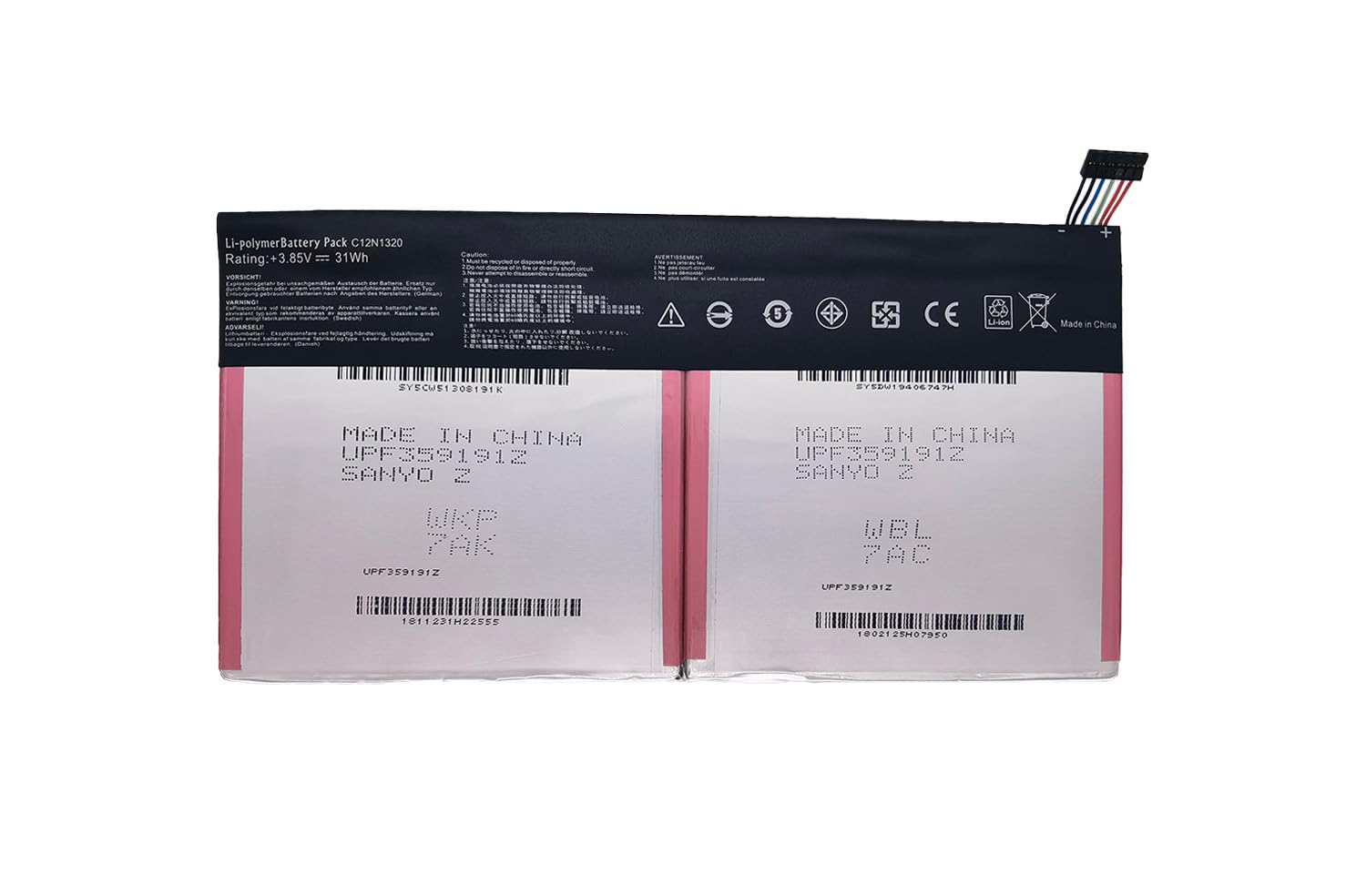 NBULBL C12N1320 Laptop Battery Replacement for ASUS Transformer Book T100T Tablet 0B200-00720300 [3.85V 31Wh]