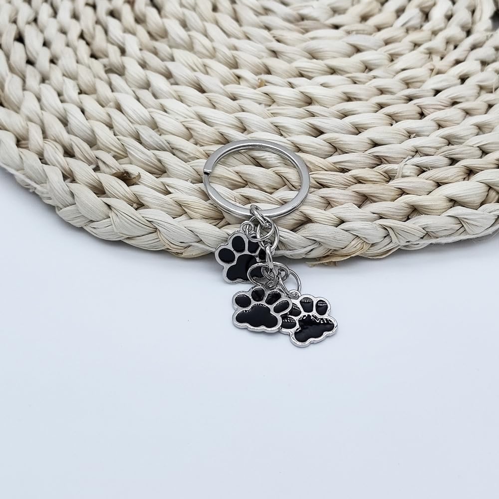 Cute Animal Cat Dog Claw Car Key Chain Ring Charm Cat Dog Paw Keychain Pendant For Women Girls Backpack Purse - Image 3