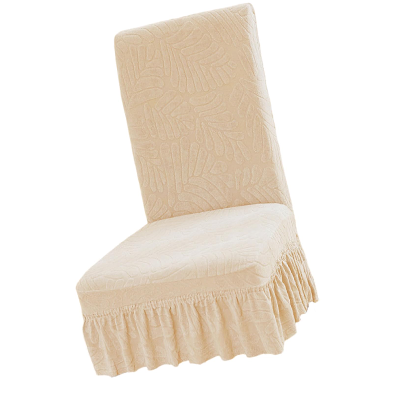 Buxuaaaa Elastics Waterproofs Dining Chair Cover Stretch to Most Chairs Spill Resistant Jacquards Fleece Slipcovers for Hotel Use Waterproofs Seat Cover