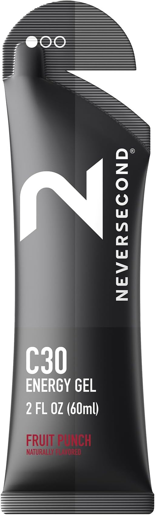 Neversecond C30 Energy Gel, Performance Nutrition & Hydration, Never2 Energy Gel for Ultra Triathlons, Cycling & Marathons (Fruit Punch Flavor, 12-Count Pack)