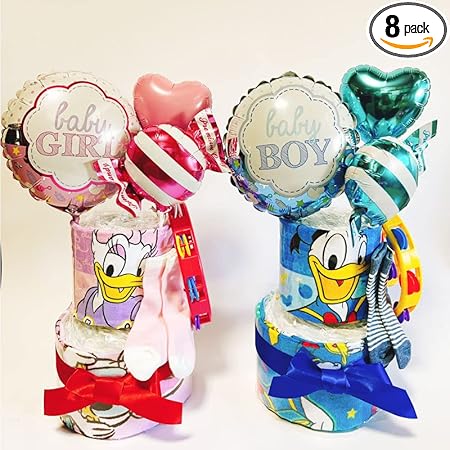 Amazon Co Jp おむつケーキ ドナルド デイジー オムツケーキ 出産祝い 出産祝 ギフト プレゼント 誕生日 パンツm 男の子 ベビー マタニティ