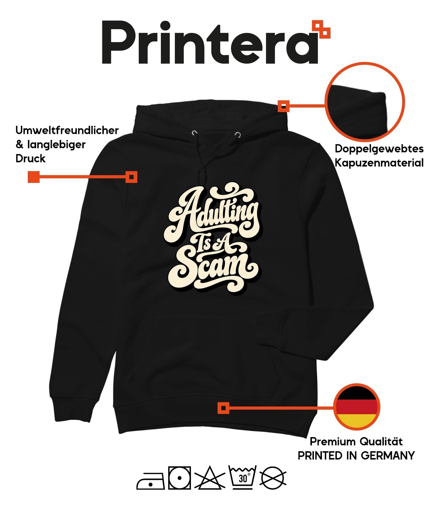 Adulting is A Scam śmieszne powiedzenie bluza z kapturem