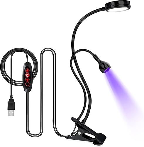 Miniatura 1 de Luz UV para uñas de gel de 5 W lámpara de uñas LED UV de 9 engranajes para esmalte de gel enchufe USB luz de gel para uñas de 15 S secado rápido