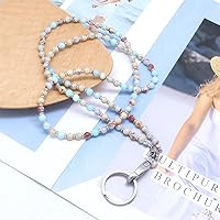 Vista 108 de Cordón para mujer, cordones con cuentas para tarjetas de identificación, soporte para profesores, llavero y correa para collar para mujeres y niñas