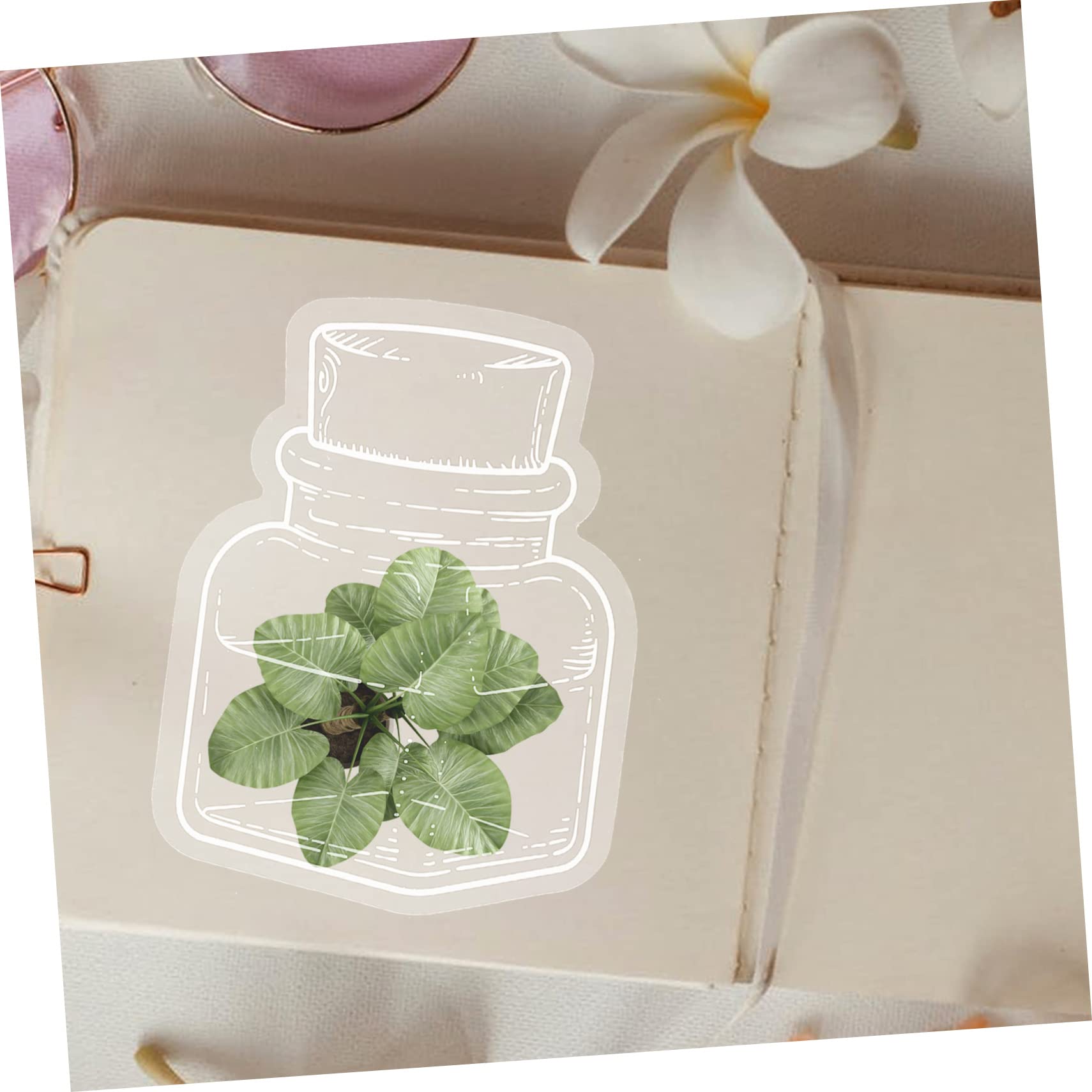 Operitacx Autocollants en Plastique Blanc Lot de 20 Forme Bouteille pour Scrapbooking DIY Décoration Album Photo et Cartes, pour Loisirs Créatifs Adultes et Garçon et Filles