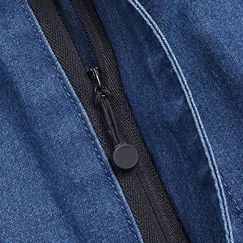 Banana Bucket Mens Comfy Casual Jeans Elastic Waist Loose Fit Denim Pants4