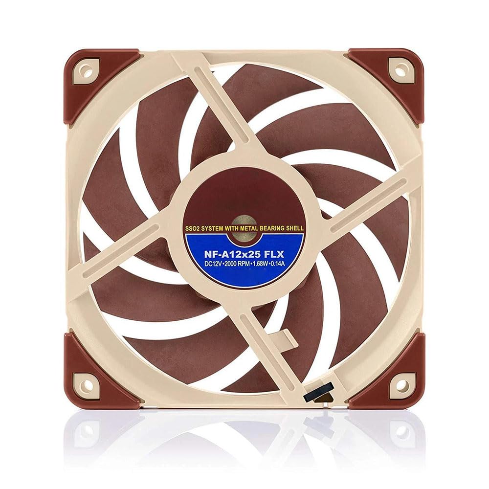 Wentylator chłodzący do dla Noctua NF-A12x25 FLX DC12V 0,14 A 1,66 W 120 * 120 * 25 mm 3 piny nowy