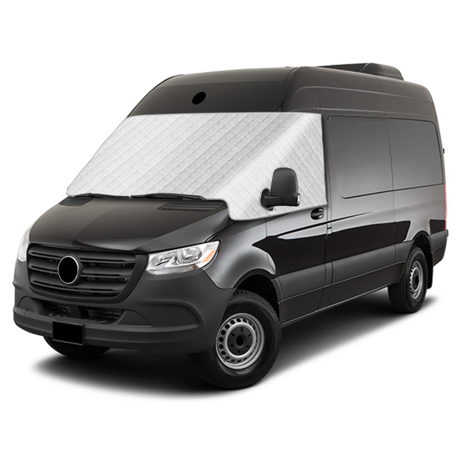 Copri Parabrezza Auto Inverno Compatibile con Mercedes-Benz Sprinter VS30 2019-2025, Telo Auto Esterno Antigrandine Protezione da Foglie Gelo Neve Parasole per Finestrino Anteriore