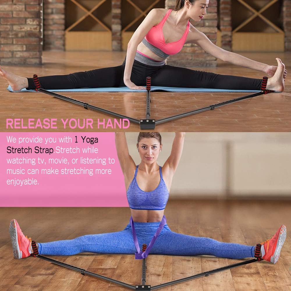 FIGROL Leg Stretcher Leg Split Stretching Machine Stretching Equipment Flexibility for Ballet, Yoga,Dance, MMA, Taekwondo & Gymnastics(Black)