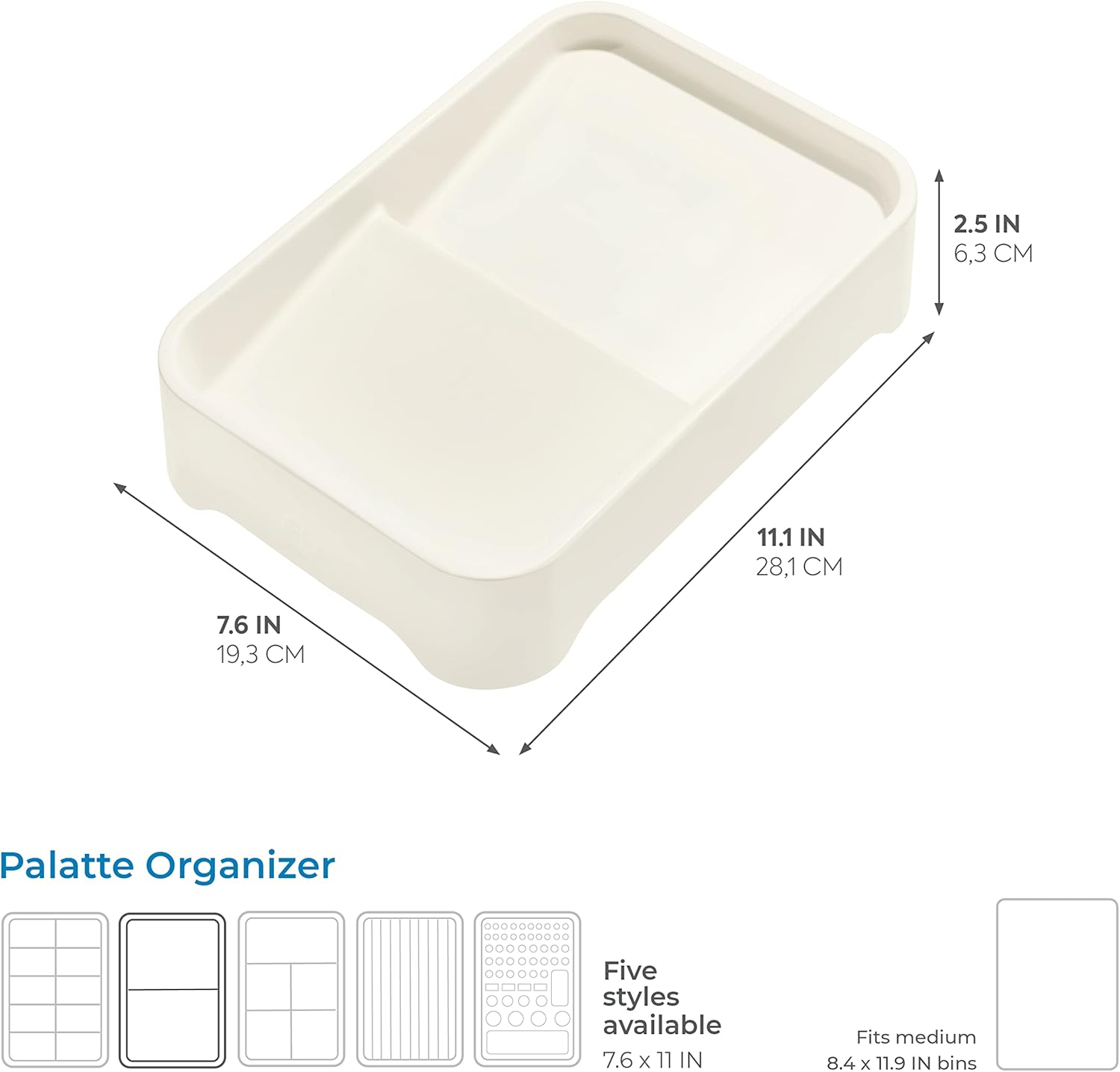 iDesign Recycled Plastic Organizer, 10 Compartment Insert : Home & Kitchen