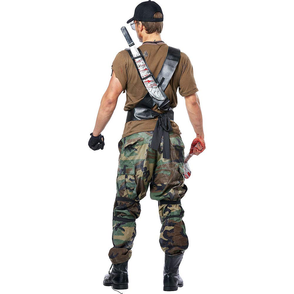 California Costumes Men's Zombie Hunter Kit, Black/Silver/Red, One Size