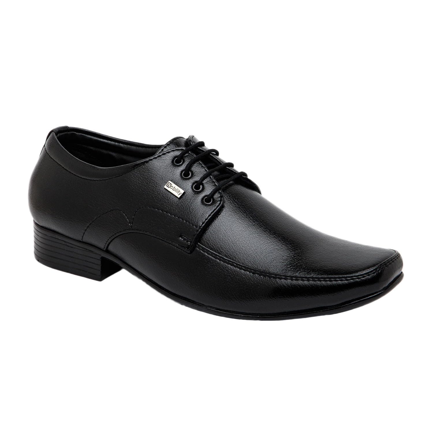 NOBILITY Black Formal Lace Up Shoes for Men | Classic Design | Comfortable Walking | Breathable | Slip Resistant |7 UK (B0D2KWLS74) Amazon Price History, Amazon Price Tracker