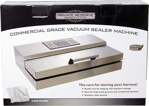Miniatura 5 de Sellador al vacío de productos comerciales y alimentos de reserva privada con 10 bolsas gratis