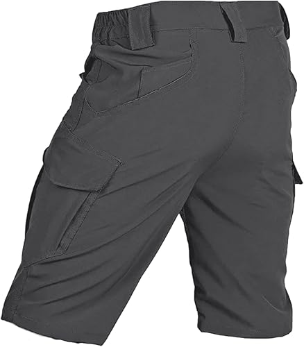 Miniatura 2 de Mens Hiking Cargo Shorts 9 Pockets Quick Dry Lightweight Stretch Tactical Short Outdoor Fishing Campin