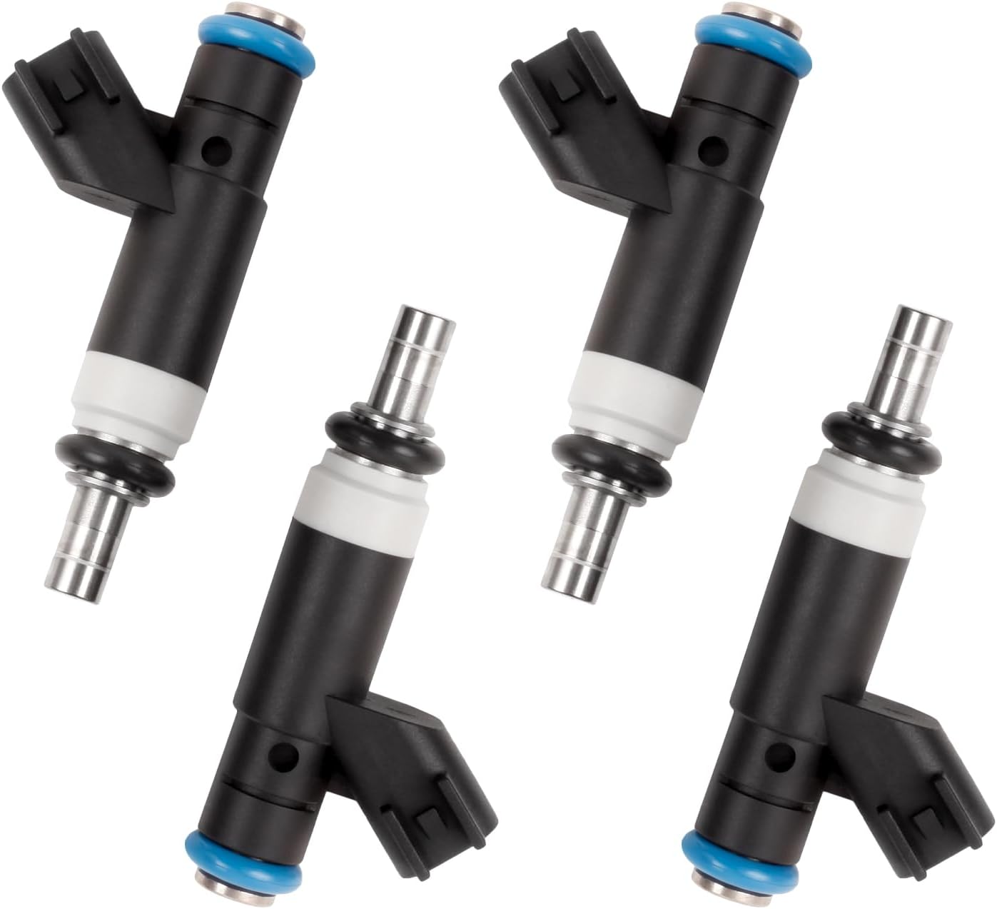 Fuel Injectors FJ1058 Compatible with 2007-2017 Compass,2007-2017 Patriot,2009-2015 Journey,2008-2010 Avenger,2007-2010 Sebring 2.0L 2.4L 4 Holes 4 Pcs