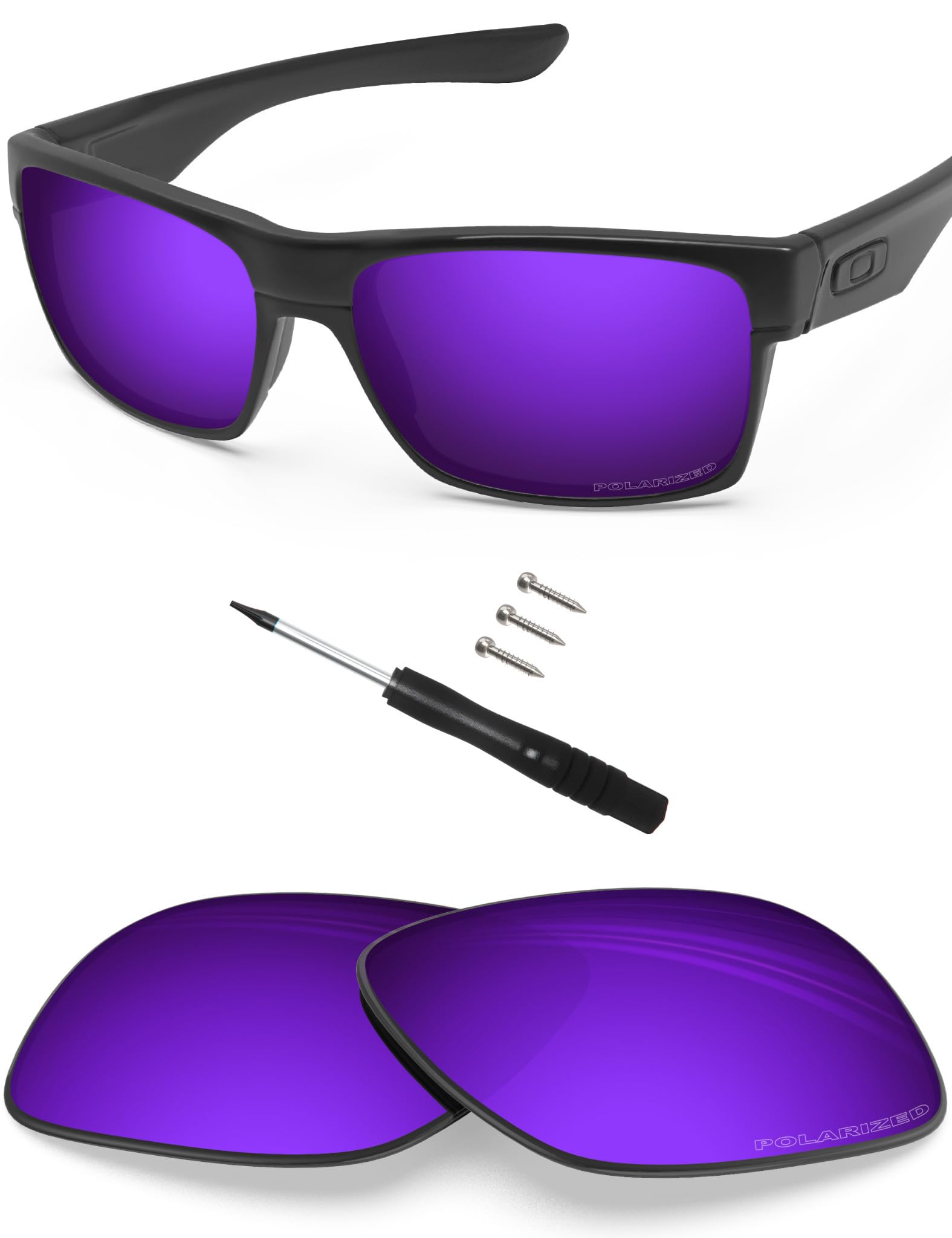 Blazerbuck Men's Cosmic Purple - Polarized Anti-Salt Polarized Replacet Lenses For Oakley Twoface Oo9189 - Cosmic Purple